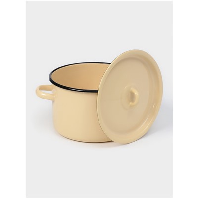 Кастрюля эмалированная, 2.9 л, d=20 см, цилиндрическая, МИКС