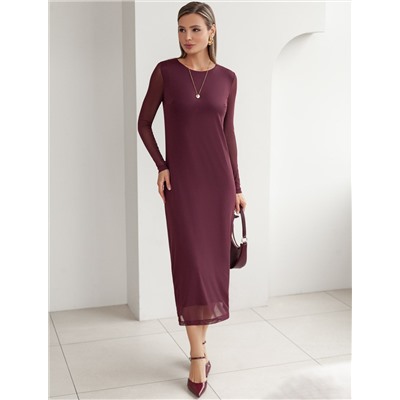 Платье из сетки с подкладкой