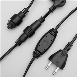 УЦЕНКА Гирлянда «Занавес» 2×3 м, IP44, УМС, тёмная нить, 760 SMD-LED, свечение белое, 220 В