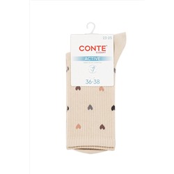 CONTE ACTIVE Удлиненные женские хлопковые носки CONTE ELEGANT, 1234626