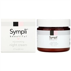 Sympli Beautiful, Омолаживающий ночной крем, 60 мл (2 жидк. унции)