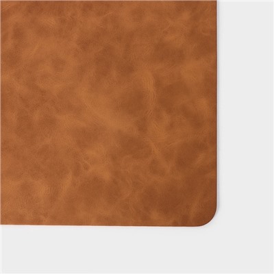 Салфетки сервировочные Magistro, 4 шт., экокожа, 45×30 см, коричневые