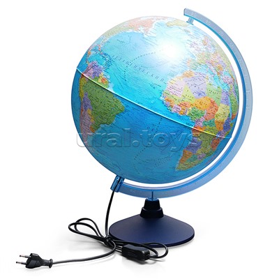 Интерактивный глобус Земли политический 320мм с подсветкой