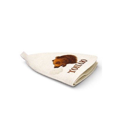 Шапка для бани и сауны «Топлю», полиэфир, шерсть