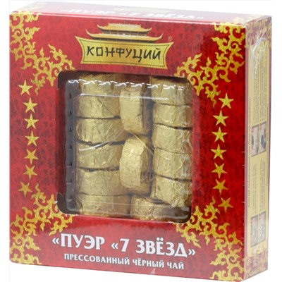 Конфуций. Пуэр. 7 Звезд 100 гр. карт.упаковка