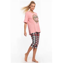 Пижама с бриджами и футболкой - 401
