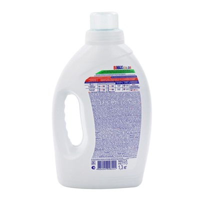Жидкое средство для стирки BiMax Color Iq smart, гель, для разноцветных тканей, 1.3 л