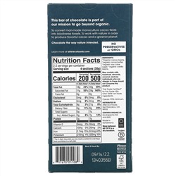 Alter Eco, плитка органического темного шоколада, экстра черный, 90% какао, 75 г (2,65 унции)