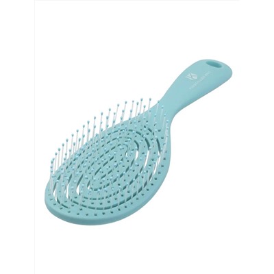 Kristaller Расческа для волос продувная / Улитка 2192, нейлоновые штифты, 18,4 см, голубой 27929