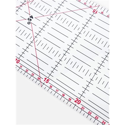 Линейка для квилтинга и пэчворка, 30×15 см, s=3 мм, МИКС