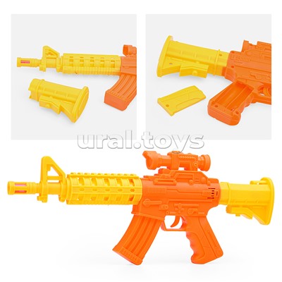 Автомат "Боевой Арсенал" свет, звук, эффект отдачи, на батарейках, в пакете