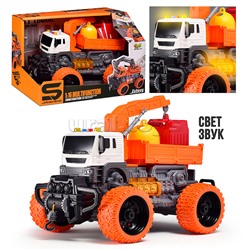 Машина "Мусорный гигант" 1:16 (свет, звук) в коробке (цвет оранжевый)