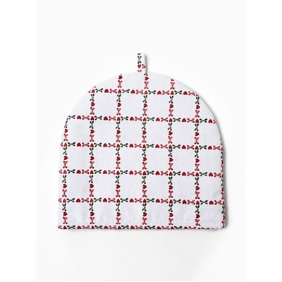 Грелка на чайник «Этель» Flower Cage, 28×28 см, 100% хлопок, рогожка 186 г/м²