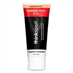 Think, Thinksport, ежедневный крем для лица, SPF 30+, естественный оттенок, 59 мл (2 унции)