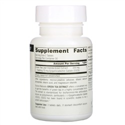 Source Naturals, Green Tea Extract, 100 mg, 60 Tablets