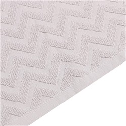 Полотенце махровое LoveLife Zig-Zag, 70×130 см, цвет пыльно-лавандовый, 100% хл, 450 г/м²
