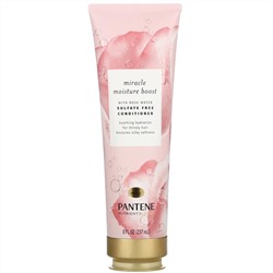 Pantene, Pro-V, Nutrient Blends, Miracle Moisture Boost, Sulfate Free Conditioner with Rose Water, 8 fl oz (237 ml)