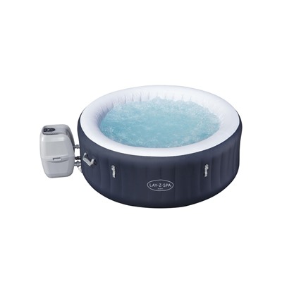 Спа – бассейн Miami EnergySense AirJet 4 Dark Blue, 180×66 см, фильтр-насос, тент, дозатор для химии, аэромассаж, круглый, 6001C Bestway
