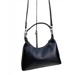 Женская сумка из искусственной кожи, цвет черный