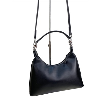 Женская сумка из искусственной кожи, цвет черный