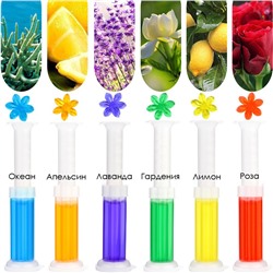 Гель-дозатор освежающий антибактериальный для унитаза, 1 шт. (40 мл. = 12 порций)