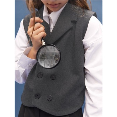 Жилет детский Amarobaby Study Smart, рост 128 см, цвет серый