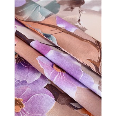 Пододеяльник бязь люкс на молнии - Фиалки