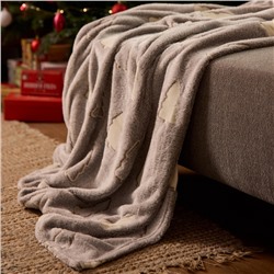 Плед светящийся в темноте «Этель. Елочки», 180×200 см, корал-флис