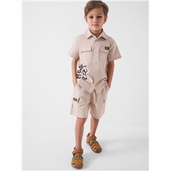 Комплект текстильный для мальчиков: рубашка, шорты