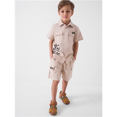 Комплект текстильный для мальчиков: рубашка, шорты
