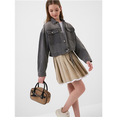 Куртка текстильная джинсовая для девочек