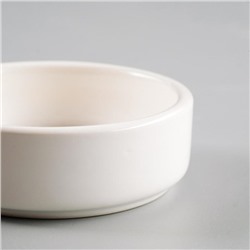 Миска для грызунов «Сытая мордочка», 80 мл 8.5×3 см, керамика, белая