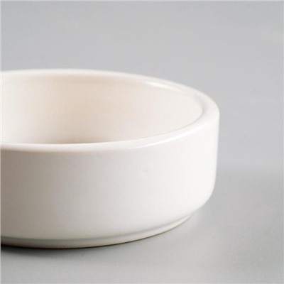 Миска для грызунов «Сытая мордочка», 80 мл 8.5×3 см, керамика, белая