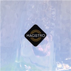 Бокалы для вина Magistro «Дарио», 500 мл, 7.3×25 см, набор 2 шт., стекло, перламутровые