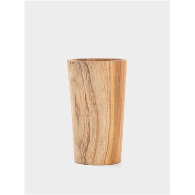 Стакан, 8×8×13 см, тиковое дерево