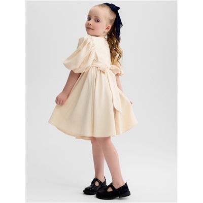 Платье нарядное для девочки MINAKU: Party Dress, бежевое, рост 98-104 см