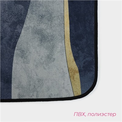 Коврики для ванной и туалета Доляна «Вега», 2 шт.: 50×80 см, 50×40 см