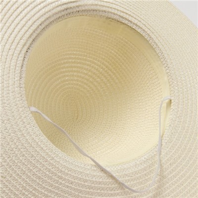 Шляпа женская MINAKU, белая, размер 58, целлюлоза 100%