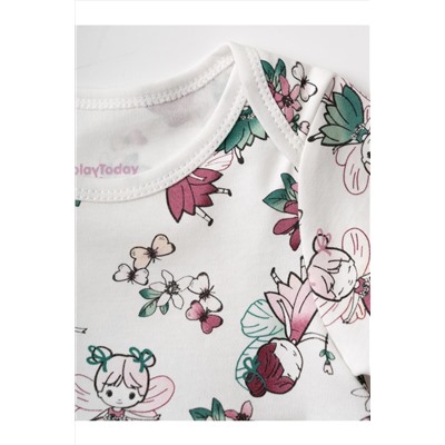 Платье-боди детское трикотажное для девочек PLAYTODAY, 1240121