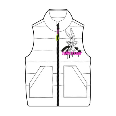 Жилет текстильный с полиуретановым покрытием для девочек