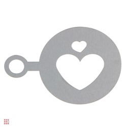 Набор декораторов для кофе, 2 шт, 12х8,5см, нерж.сталь