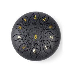 Глюкофон, дельфин черный, 11 лепестков, 18×18×11 см