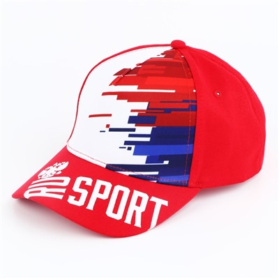 Кепка Ru sport, красная, р-р 56