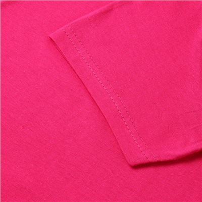 Футболка для девочки однотонная ATA kids, цвет фуксия, рост 152 см