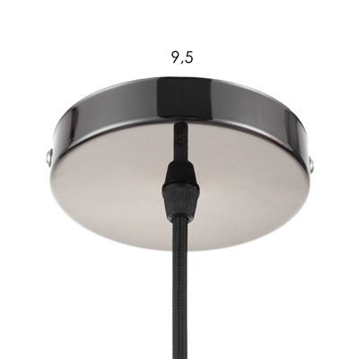 Светильник BayerLux «Эдиссон» Е27 60 Вт черный хром 10×10×100 см