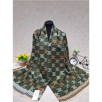 Тёплый палантин из кашемира, мультицвет