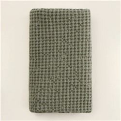 Полотенце вафельное SL HOME: Linen «Олива», 40×70 см, оливковое