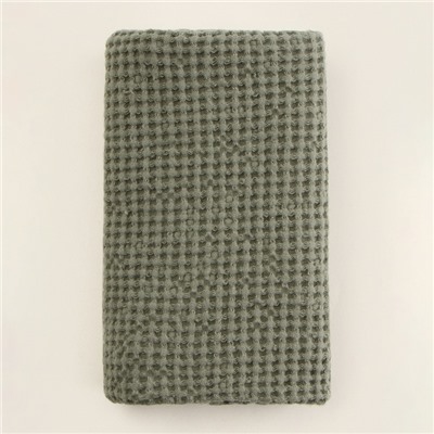 Полотенце вафельное SL HOME: Linen «Олива», 40×70 см, оливковое