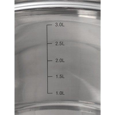 Кастрюля Катунь «ЭЛИС ГОЛД», 3.5 л, 20×12.5 см, стеклянная крышка, нержавеющая сталь, ручки золотистые