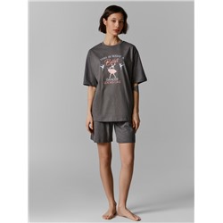 КОМПЛЕКТ ЖЕНСКИЙ (ДЖЕМПЕР, ШОРТЫ) 592596-1